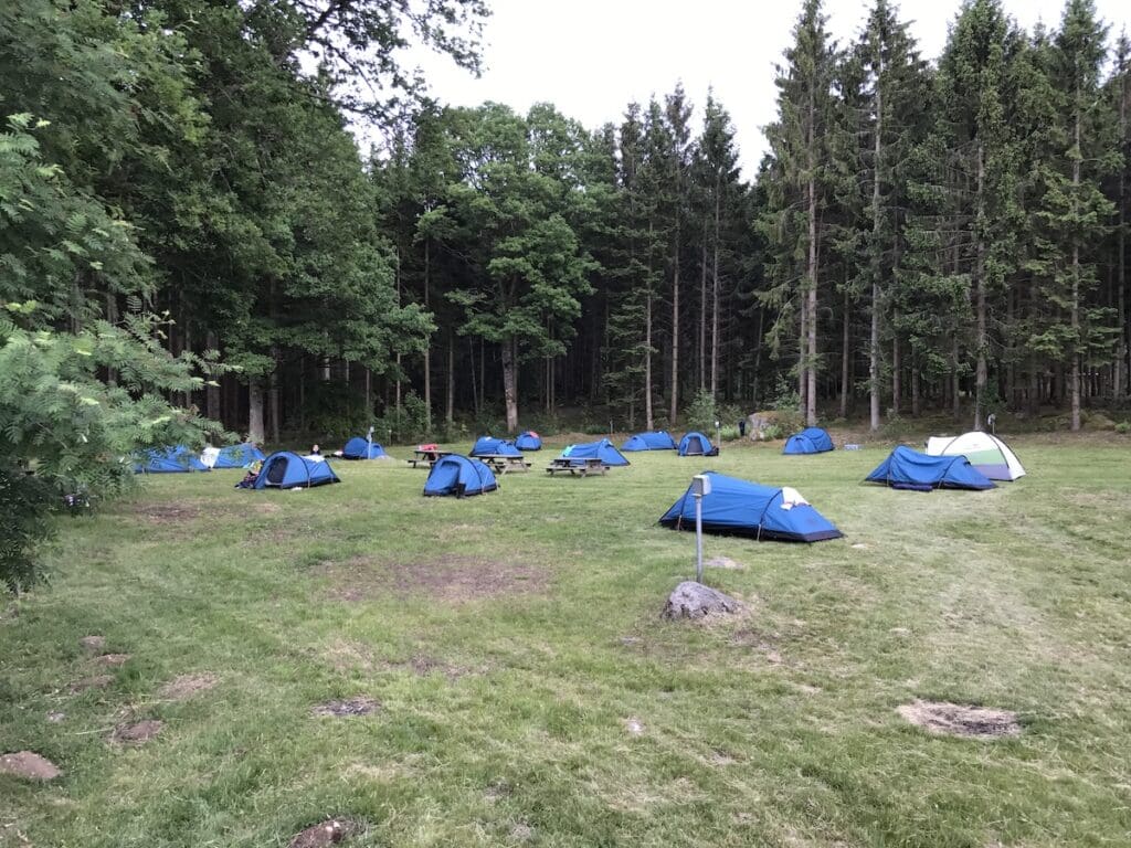 Lake Asnen  camping getno gard